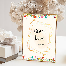 Beeをテーマにした赤ちゃんシャワーゲストブックポスター ポスター