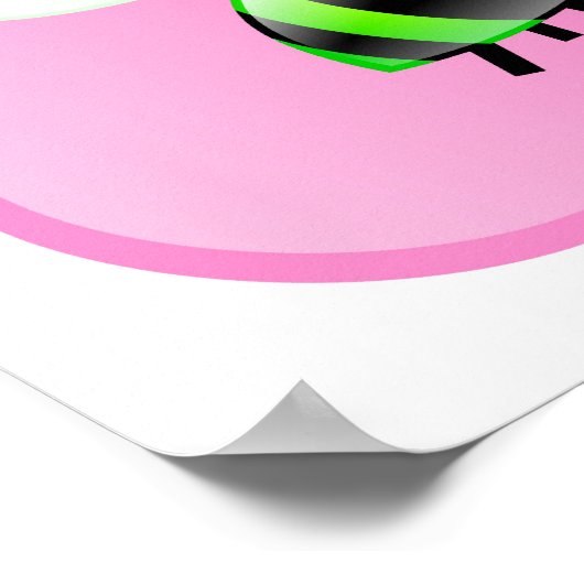 Beeアイコン ポスター (角)