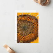 Beeアンテナとヒマワリ ノートカード (正面/裏面インサイチュ)