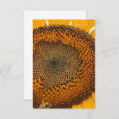 Beeアンテナとヒマワリ ノートカード (正面/裏面)