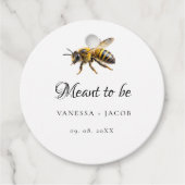 Beeエレガント結婚式の引き出物 フェイバータグ (正面)