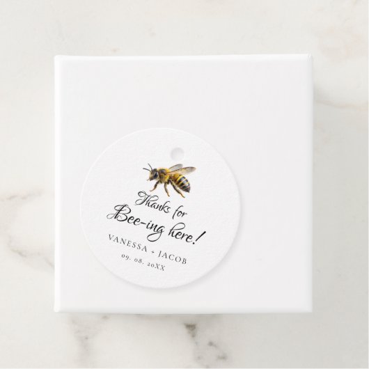 Beeエレガント結婚式の引き出物 フェイバータグ (インサイチュ)