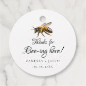 Beeエレガント結婚式の引き出物 フェイバータグ (正面)