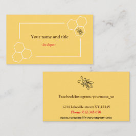 Beeキーパーデザインカスタマイズ可能な名刺 名刺