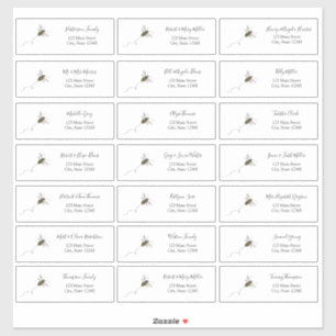 Beeゲストアドレス封筒シール シール