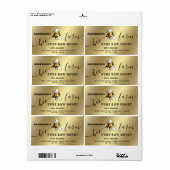 Beeスクリプトビーファームはちみつ瓶ラベル ラベル (フルシート)