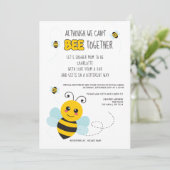 Beeテーマのメールによるベビーシャワー 招待状 (スタンド正面)