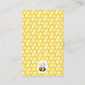 Beeテーマの赤ちゃんシャワーブックリクエストの挿入 名刺 (裏面)