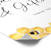 Beeハニカムブライダルシャワーカード&ギフト ポスター (角)