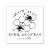 Beeパーソナライズされた結婚式の引き出物ラベル セルフインキングスタンプ (デザイン)