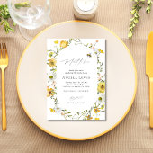 Beeブライダルシャワーミニマリストエレガント 招待状