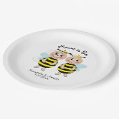 Beeブライダルシャワー紙プレート ペーパープレート (アングル)