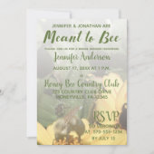Beeブライダルシャワー 招待状 (正面)