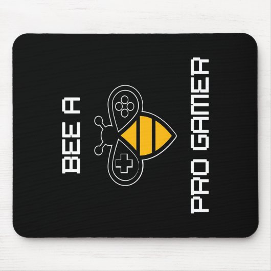 Beeプロのゲーマー、Beeギフト、私は蜂が大好き、養蜂 マウスパッド (正面)