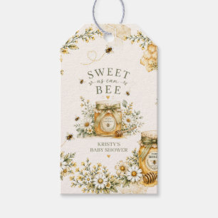 Beeベビーシャワー Sweet As Can Bee ジェンダーニュートラル ギフトタグ