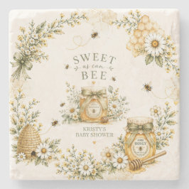 Beeベビーシャワー Sweet As Can Bee（スウィート・アズ・キャン・ビー）ジェンダーニ ストーンコースター