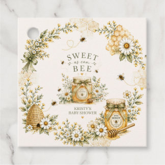 Beeベビーシャワー Sweet As Can Bee(スウィート・アズ・キャン・ビー)ジェンダーニ フェイバータグ