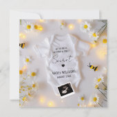 Beeベビー発表ソーシャルメディア 招待状 (正面)