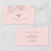 beeロゴグラディエント赤面ピンク 名刺 (正面/裏面)