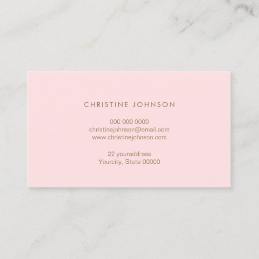 beeロゴグラディエント赤面ピンク 名刺 (裏面)