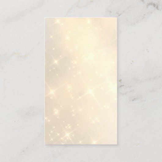 beeロゴフェイク効果きらめく名刺 名刺 (裏面)