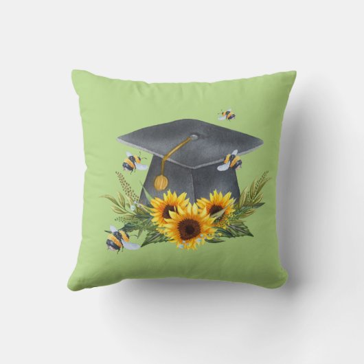 BEE卒業ギフト – おもしろいイムブズパーソナライズされたング クッション (裏面)