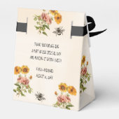 Bee向け結婚式の引き出物ボックス フェイバーボックス (裏面サイド)