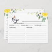 BEE専用フローラブライダルシャワーレシピカード ポストカード (正面/裏面)