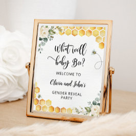 Bee性別が歓迎の兆候を明らかにする ポスター