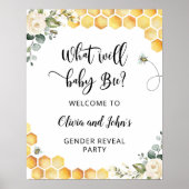 Bee性別が歓迎の兆候を明らかにする ポスター (正面)