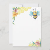 Bee性別による招待の公開 招待状 (裏面)