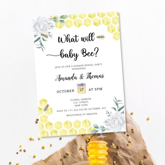 Bee性別による招待の公開 招待状