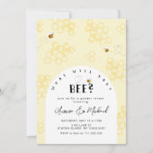 Bee性別は招待を明らかにする。何がベビー 招待状 (正面)