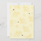 Bee性別は招待を明らかにする。何がベビー 招待状 (裏面)