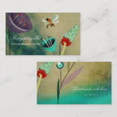 Bee横向きお洒落ファンタジー 名刺 (正面/裏面)