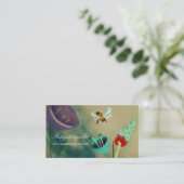 Bee横向きお洒落ファンタジー 名刺 (スタンド正面)