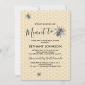 Bee素朴ブライダルシャワー 招待状 (正面)