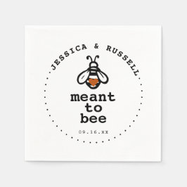 Bee'結婚の スタンダードカクテルナプキン