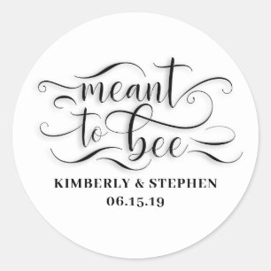 Bee'結婚の ラウンドシール