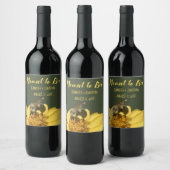 Bee結婚式の引き出物 ワインラベル (ボトル)