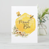 Bee結婚式招待状素朴 招待状 (スタンド正面)