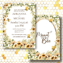 Bee結婚式招待状素朴 招待状