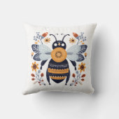 Bee装飾用クッション16インチx 16インチ クッション (裏面)
