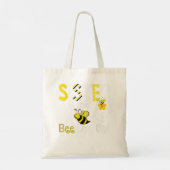 Bee誕生日マッチングハイブパーティーテーマ トートバッグ (裏面)