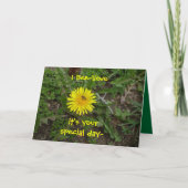 Bee誕生日 カード (正面)