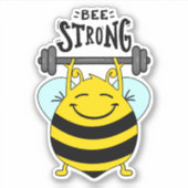 Bee – アップし与えなし シール (正面)