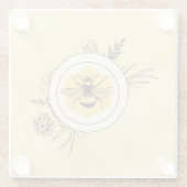 Bee ガラスコースター (裏面)