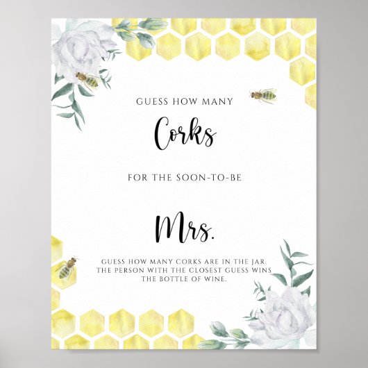 Bee – コークの数を推測 ポスター (正面)