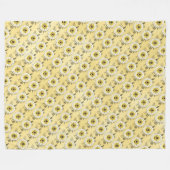 Bee フリースブランケット (正面(横))