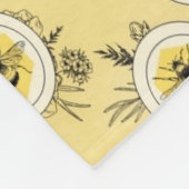 Bee フリースブランケット (角)